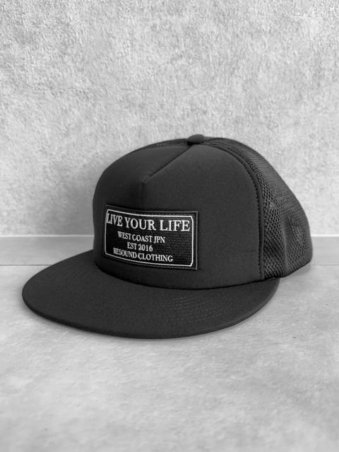 LIVE MESH CAP / RC35-CAP-001 / ロゴワッペンメッシュキャップ / ブラック