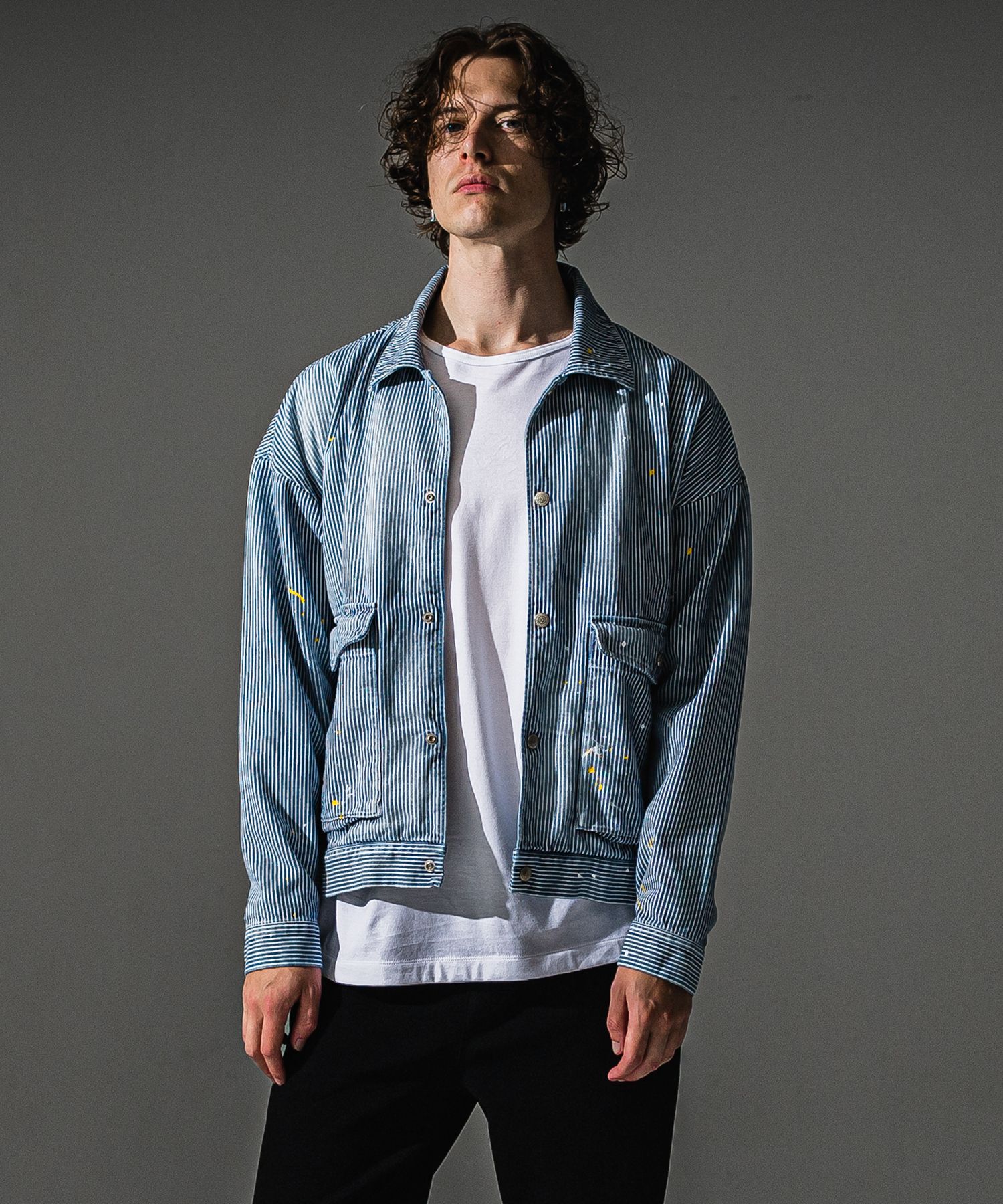 LDENIM AG FLIGHT JACKET / RC41-JK-001 / デニムフライトジャケット / ヒッコリー (8月中旬入荷予定)