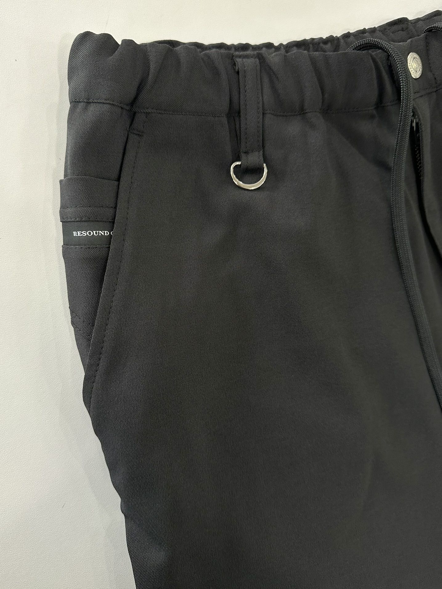 PAT WIDE EASY PANTS / RC33-ST-036BN / ワイドテーパードパンツ / ブラック
