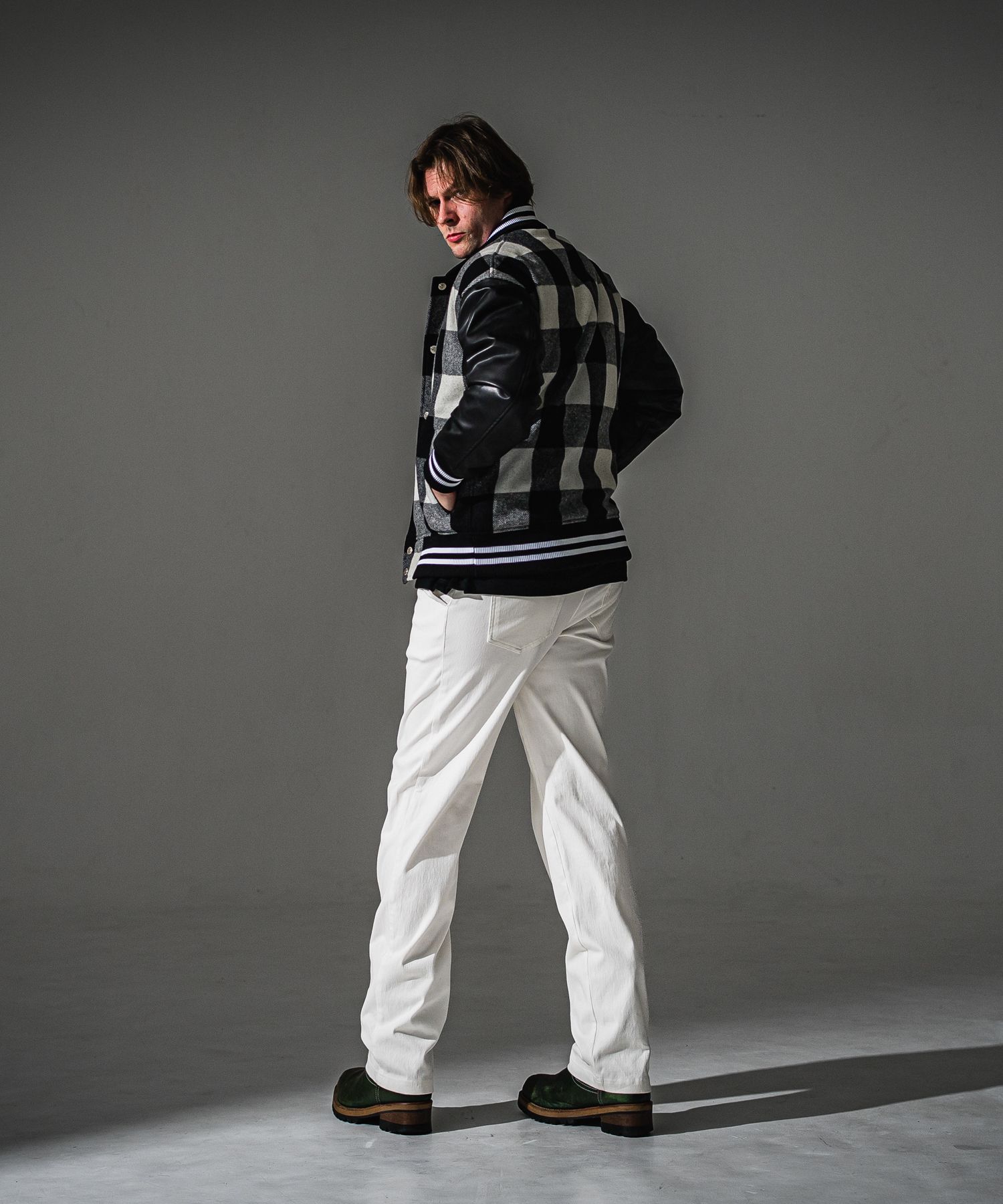 DENIM JERSEY WIDE PT / RC41-ST-016WTD / ライトオンスデニムジャージセミワイドパンツ / ホワイト (8月中旬入荷予定)