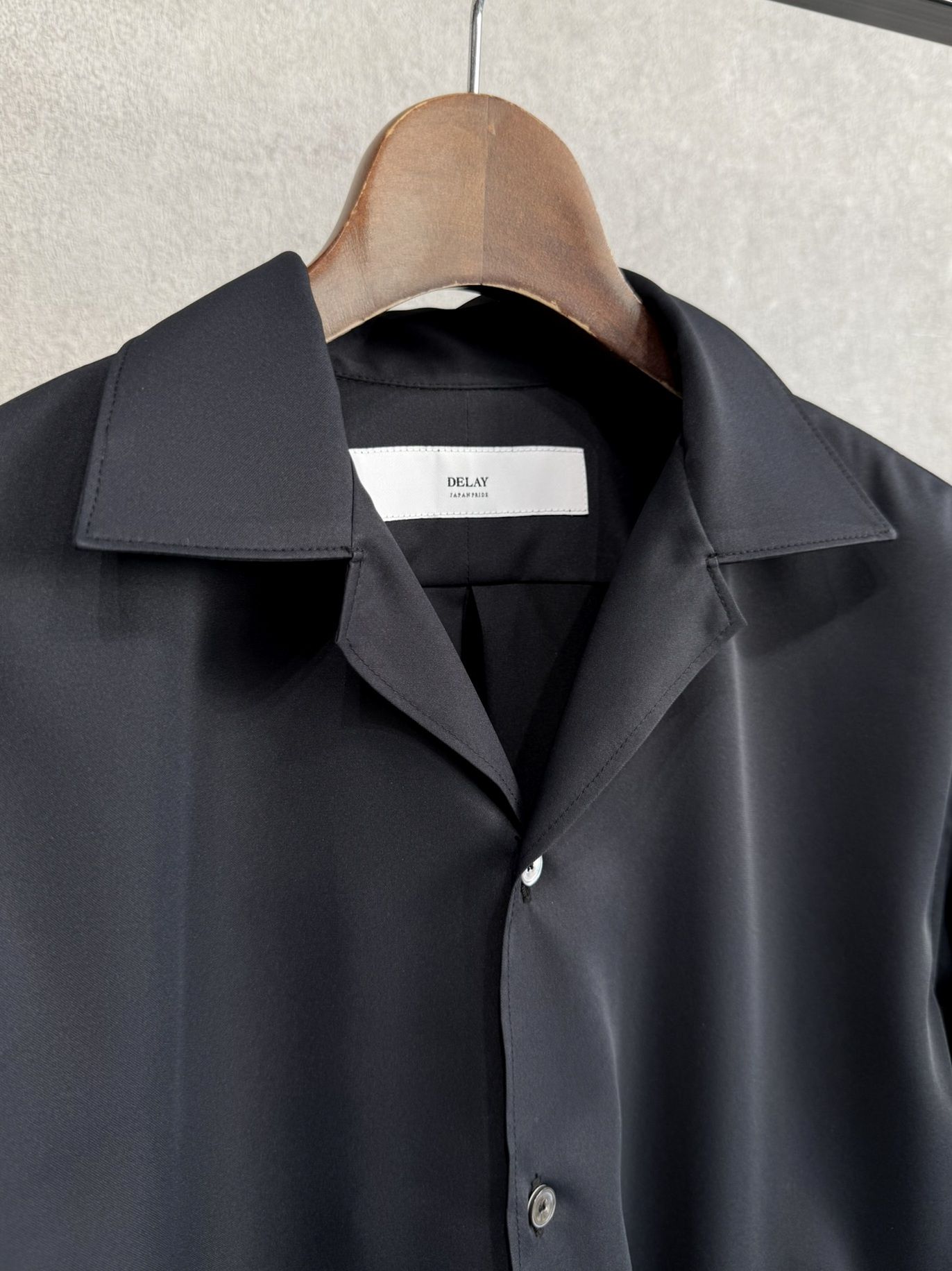 WILL SHIRTS / DP1-SH-001 / ウィルプリントオープンカラーシャツ / ブラック