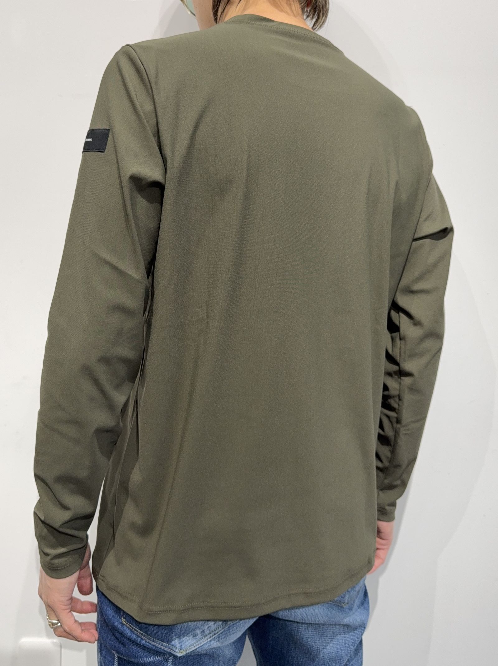 【LUKE別注】 NYLON LONGSLEEVE TEE / RC35-T-010LUKE / ナイロン長袖Tシャツ / カーキ