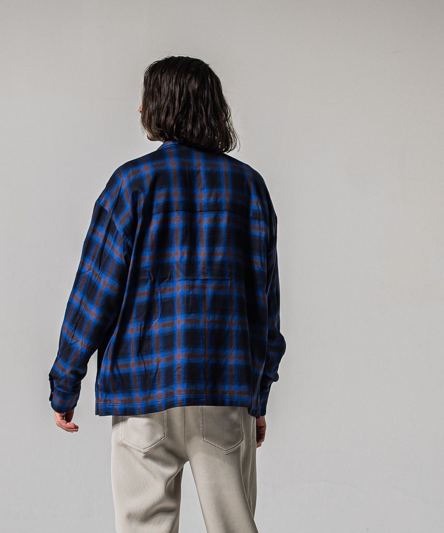 50S CHECK JK / RC39-JK-007C / チェックシャツジャケット / ブルー (2月中旬入荷予定)
