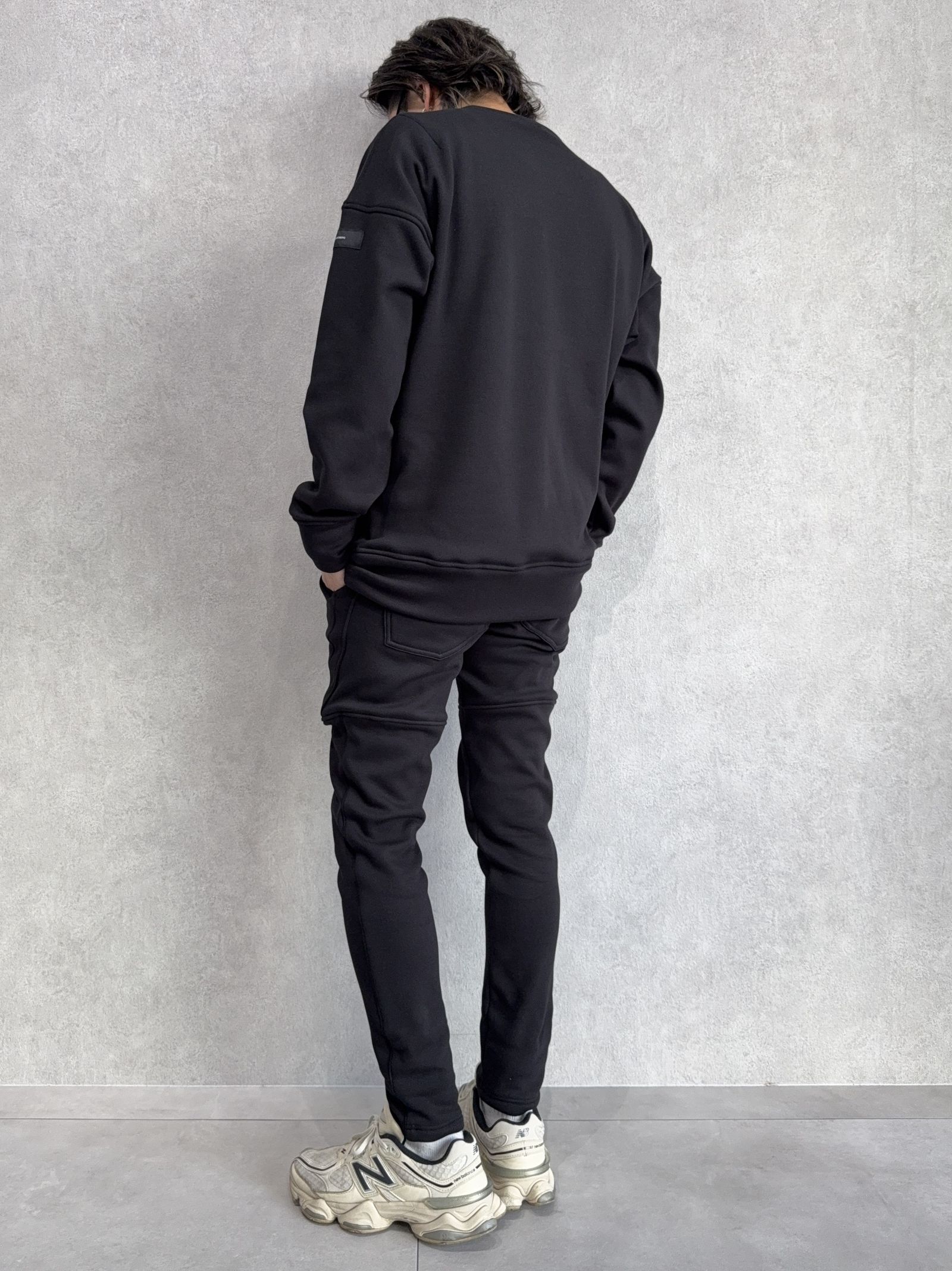 【FRIDAYコラボ】 FRIDAY OLD LOGO VELOURS FLEECE TRAINER / RCF1-C-003 / 裏起毛FRIDAYオールドロゴトレーナー / ブラック