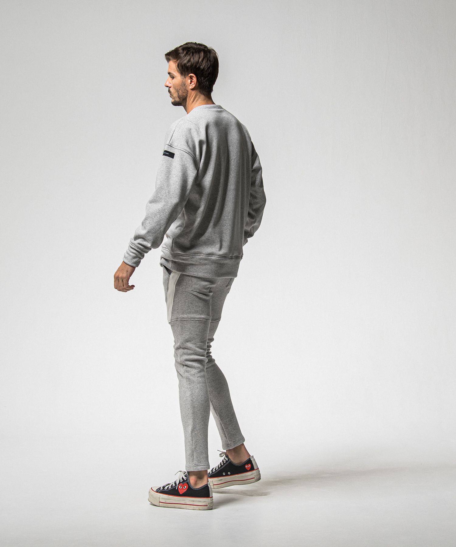 VELOURS FLEECE TYLER PANTS / RC38-ST-026H / 裏起毛スウェットラインパンツ / グレー (11月中旬入荷予定)