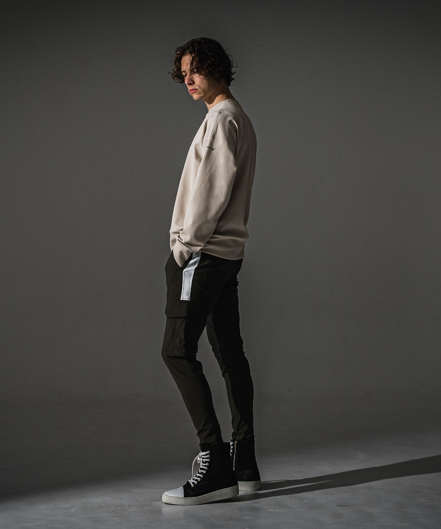 DARRELL CARGO PT / BASIC-ST-010 / ナイロンラインカーゴパンツ / カーキ (7月下旬入荷予定)