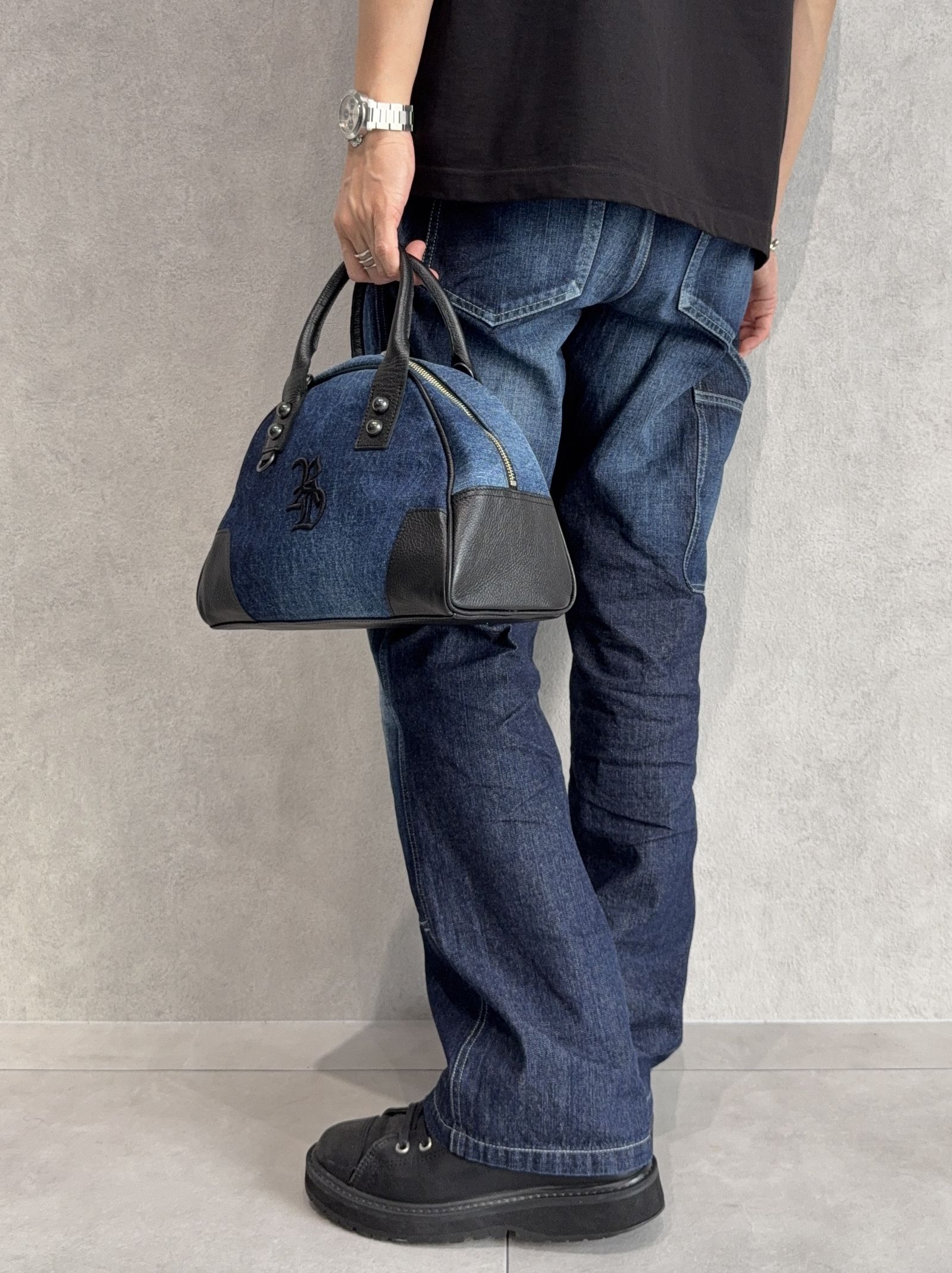DENIM MINI BOSTON BAG / RC40-BAG-002RD / デニムミニボストンショルダーバッグ / デニム
