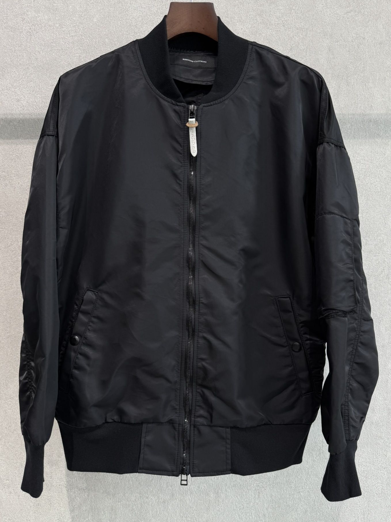 LIGHT DAVID JACKET / RC37-JK-002 / ナイロンライトMA-1 / ブラック
