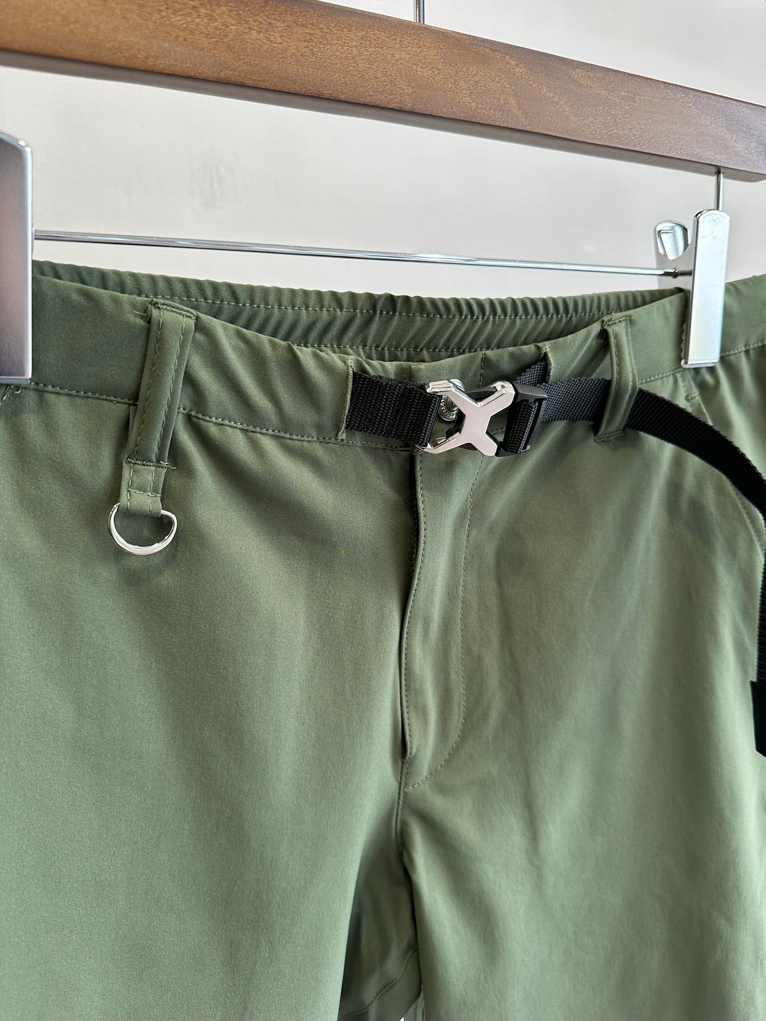 PAT TIGHT EASY PANTS / RC31-ST-037 / ベルト付きイージーパンツ / ナイロンカーキ