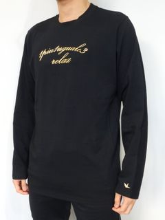 ゴールドプリントロングTシャツ / ust-20016 / ロングスリーブTシャツ
