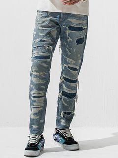 SCOTT JEANSS / RC42-ST-006 / レギュラーテーパードデニムパンツ / スペシャルクラッシュ インディゴ (12月中旬入荷予定)
