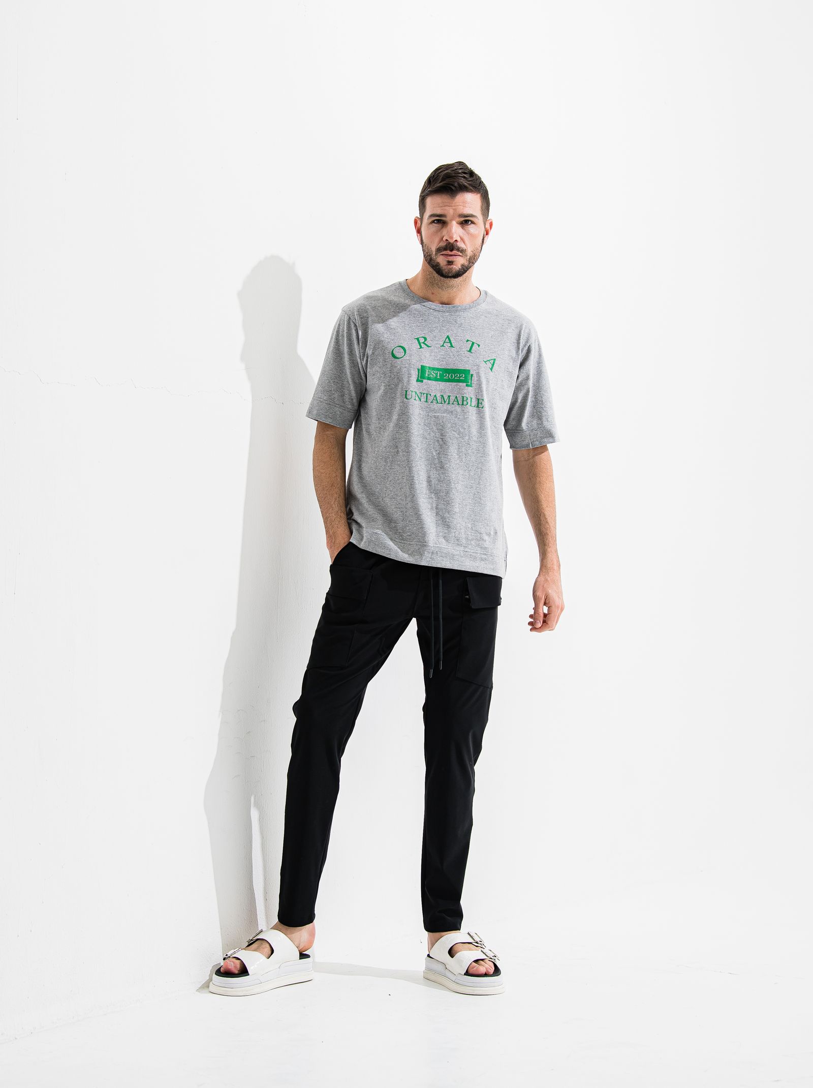 VINTAGE COLLEGE CREW T / OR2-T-001 / プリントTシャツ / グレー (6月中旬入荷予定)