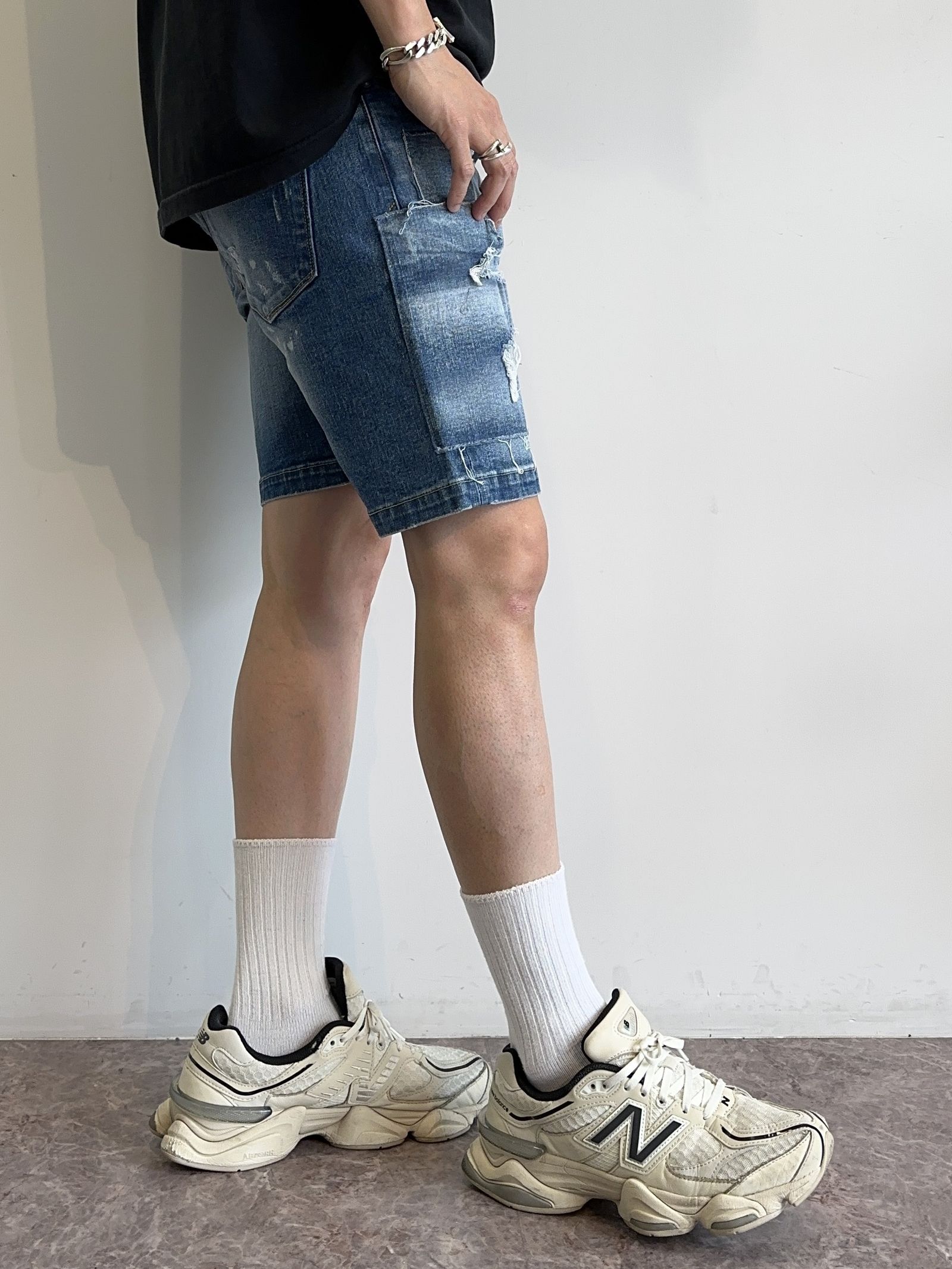 DENIM SHORTS / RC8-HP-013 / ストレッチデニムショーツ / インディゴC
