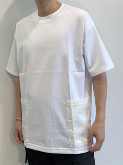 SIDE POCKET OVER TEE / RC28-T-005 / サイドポケットビッグTシャツ / ホワイト
