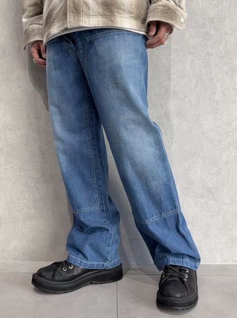 DOUBLE KNEE PT / RC39-ST-041 / ダブルニーワイドデニムパンツ / ライトインディゴ