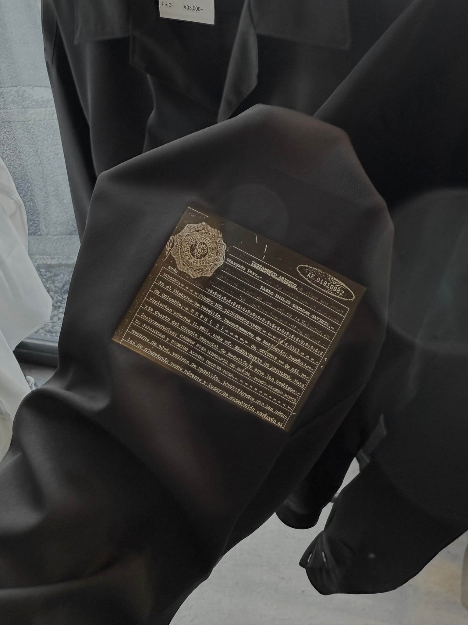 WILL SHIRTS / DP1-SH-001 / ウィルプリントオープンカラーシャツ / ブラック (3月中旬入荷予定)