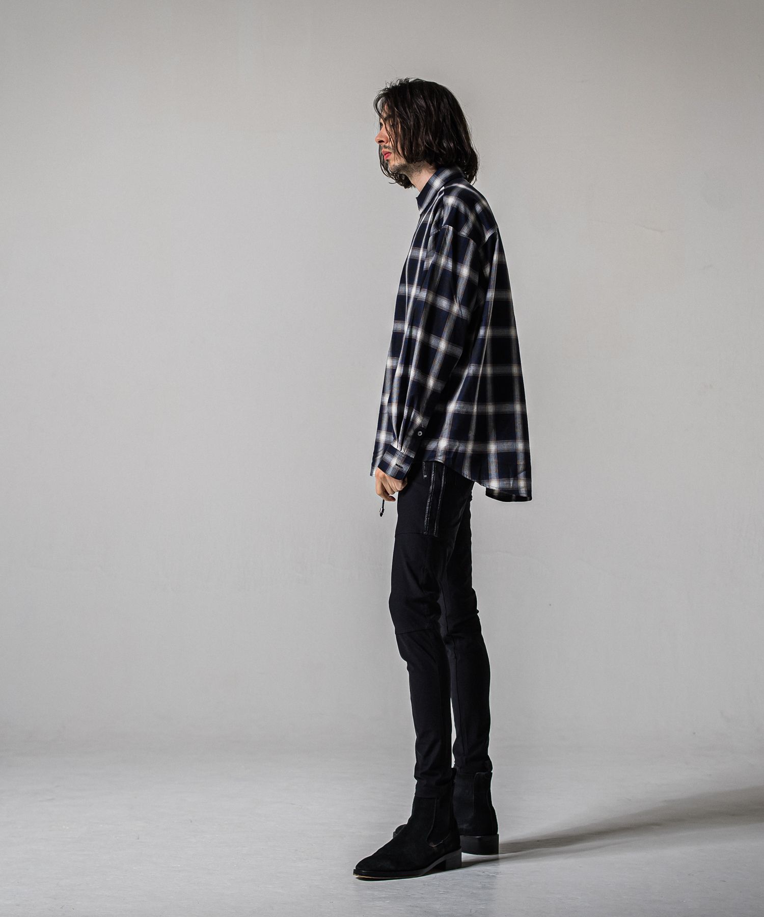 PULL JACK SHIRT / RC39-SH-003 / プルオーバーチェックシャツ / ネイビー (3月上旬入荷予定)