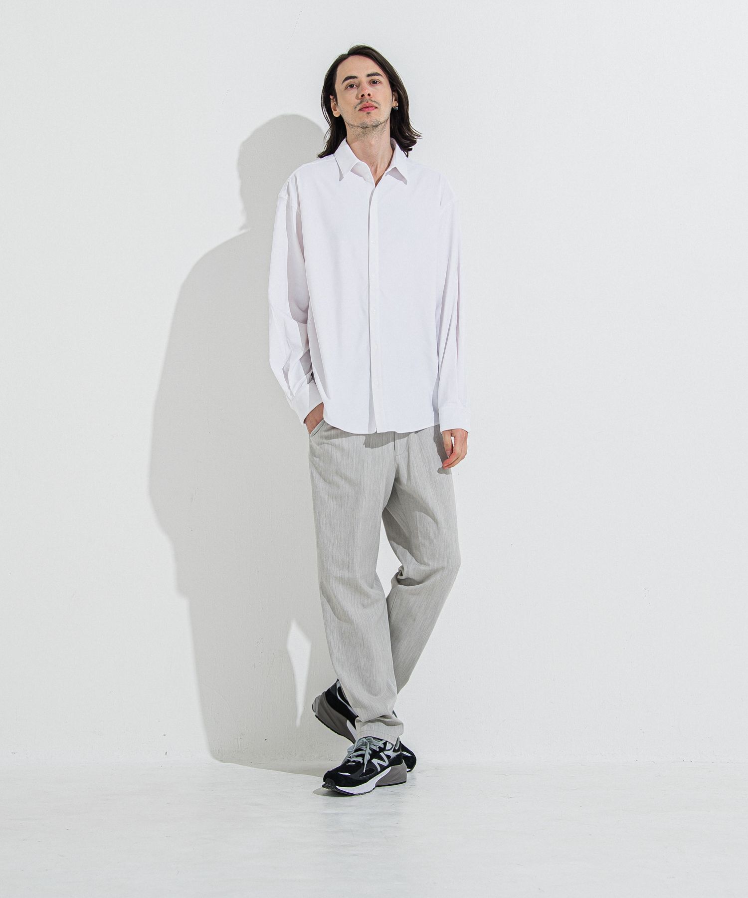 RESOUND CLOTHING - PAT WIDE EASY PANTS / RC36-ST-036BN / ワイドテーパードパンツ / ブラック  (5月中旬入荷予定) | LUKE