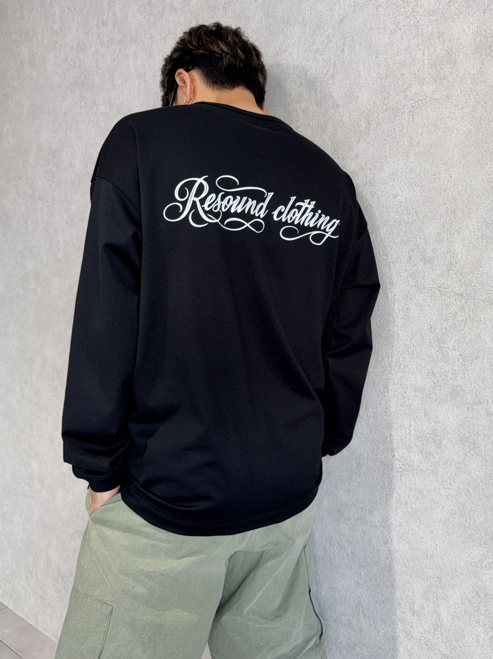 より一層オシャレに見える、ロンTEE×ハーパンの合わせ