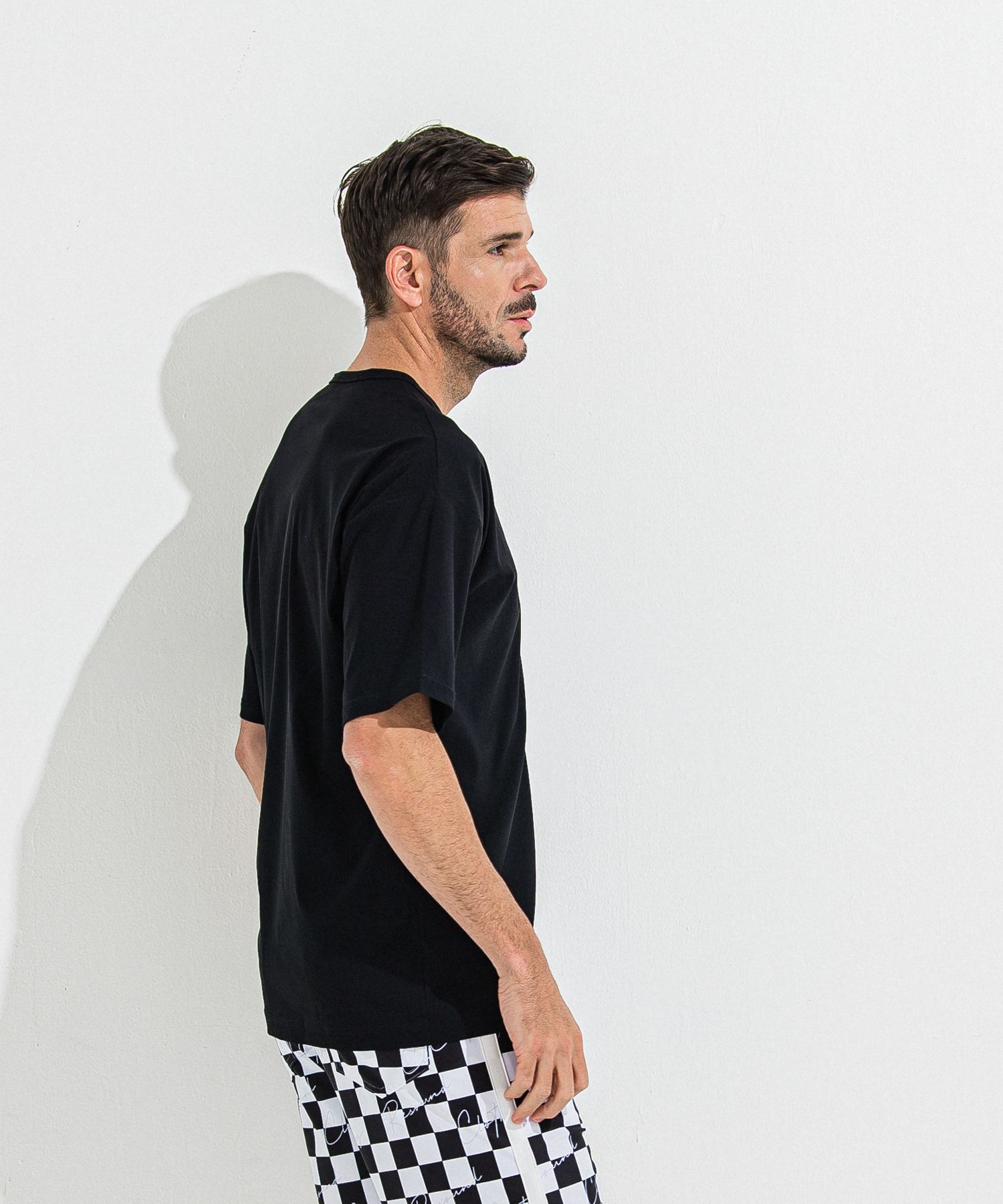 NYLON OVER T / RC36-T-003 / ナイロンビッグTシャツ / ブラック