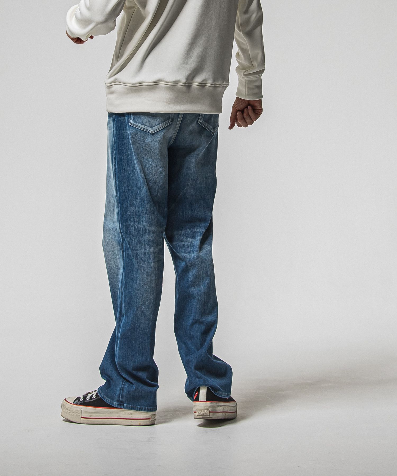 KING DENIM JERSEY / RC38-ST-005 / デニムジャージバギーワイドパンツ / インディゴユーズド (12月中旬入荷予定)