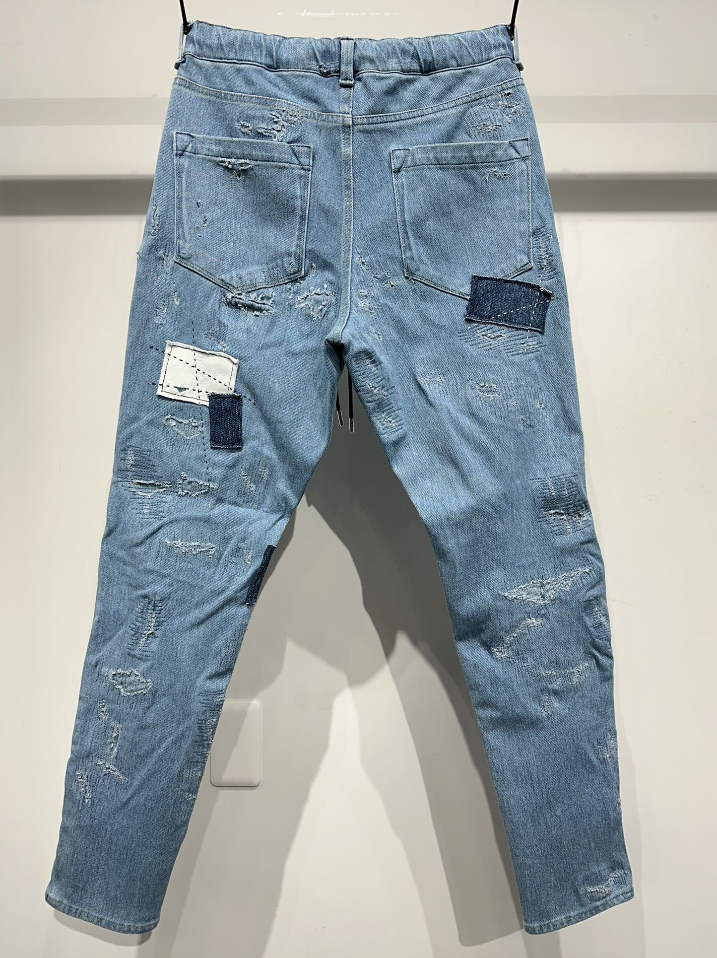 MICK DENIM JERSEY / RC33-ST-020 / デニムジャージテーパードパンツ / ライトインディゴリメイク