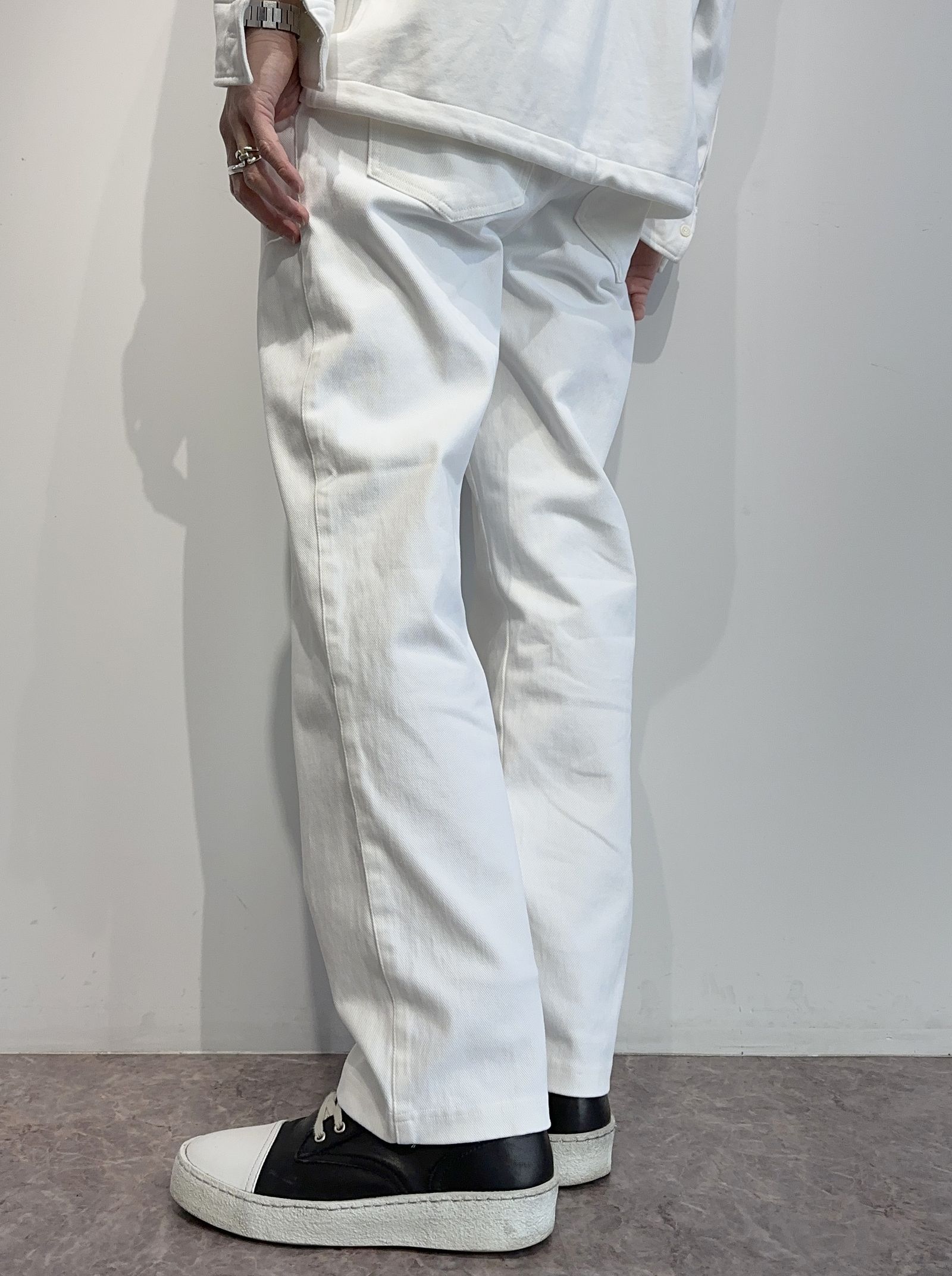 EX DENIM JERSEY WIDE PT / RC35-ST-016WTD / デニムジャージワイドパンツ / ホワイト