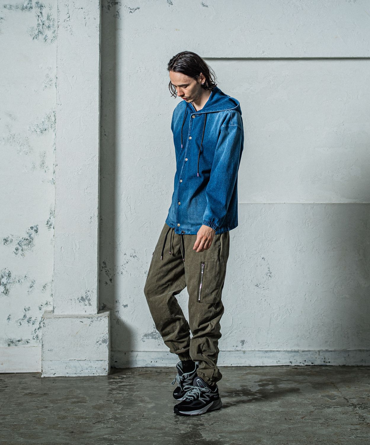 DAVID CARGO PANTS / RC35-ST-040 / ミリタリー裾ゴムカーゴパンツ / ヴィンテージカーキ