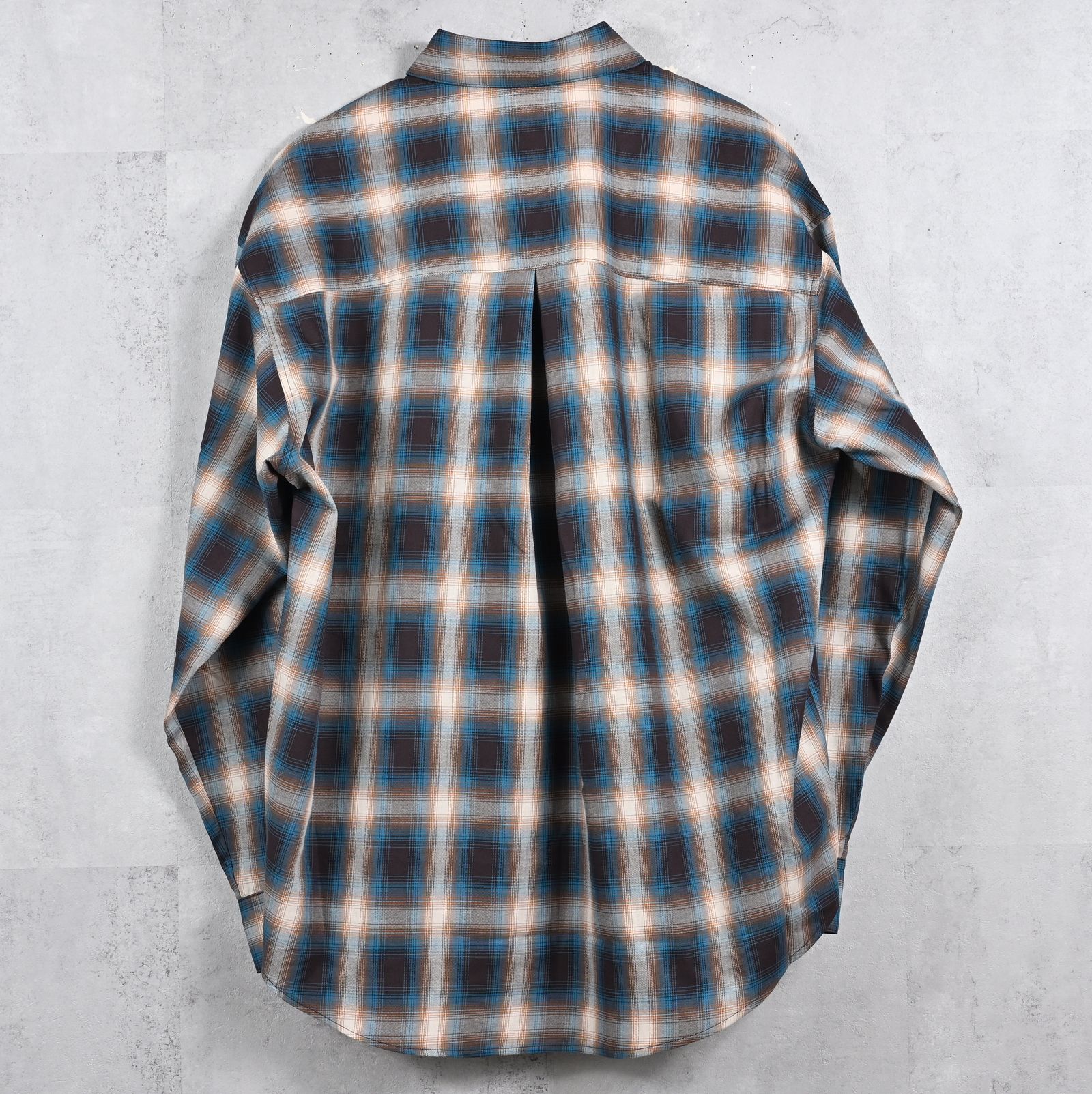 PULL JACK SHIRT / RC39-SH-003 / プルオーバーチェックシャツ / ブルー×ブラウン (3月上旬入荷予定)
