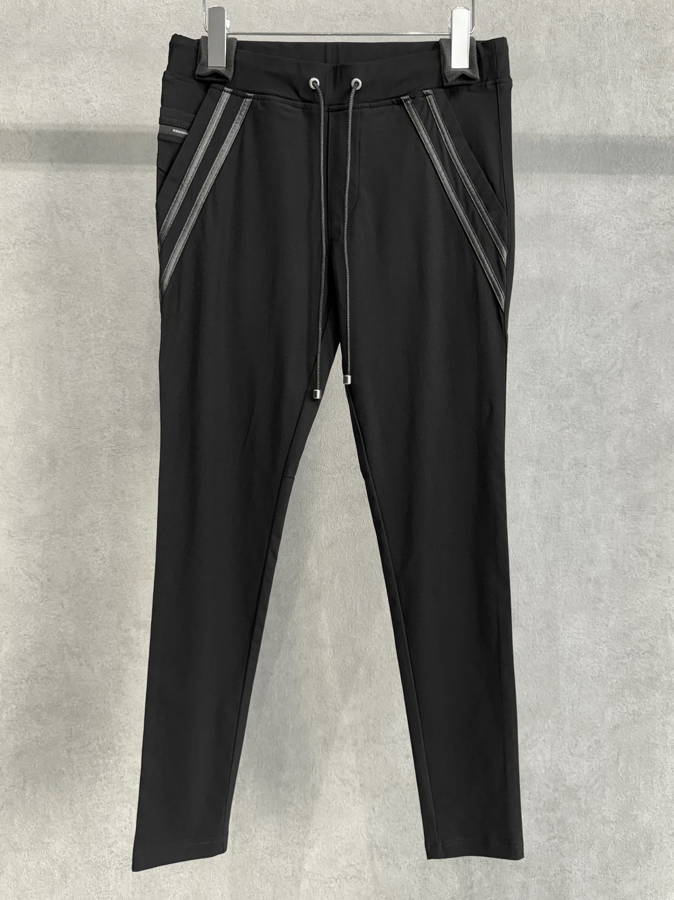 EDGE NYLON PT / BASIC-ST-014 / エッジナイロンラインパンツ / ブラック×ブラック