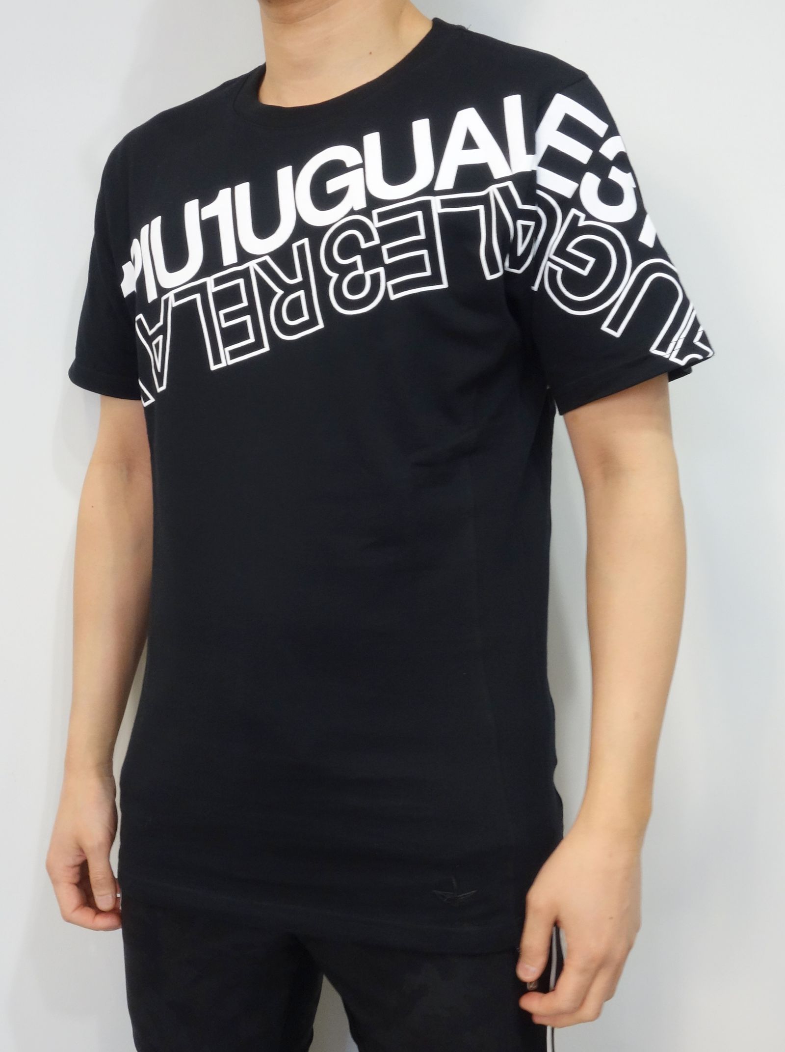 ハイデンシティダブルロゴ半袖Tシャツ / ust-21001