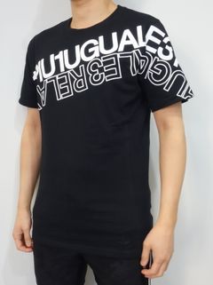 ハイデンシティダブルロゴ半袖Tシャツ / ust-21001