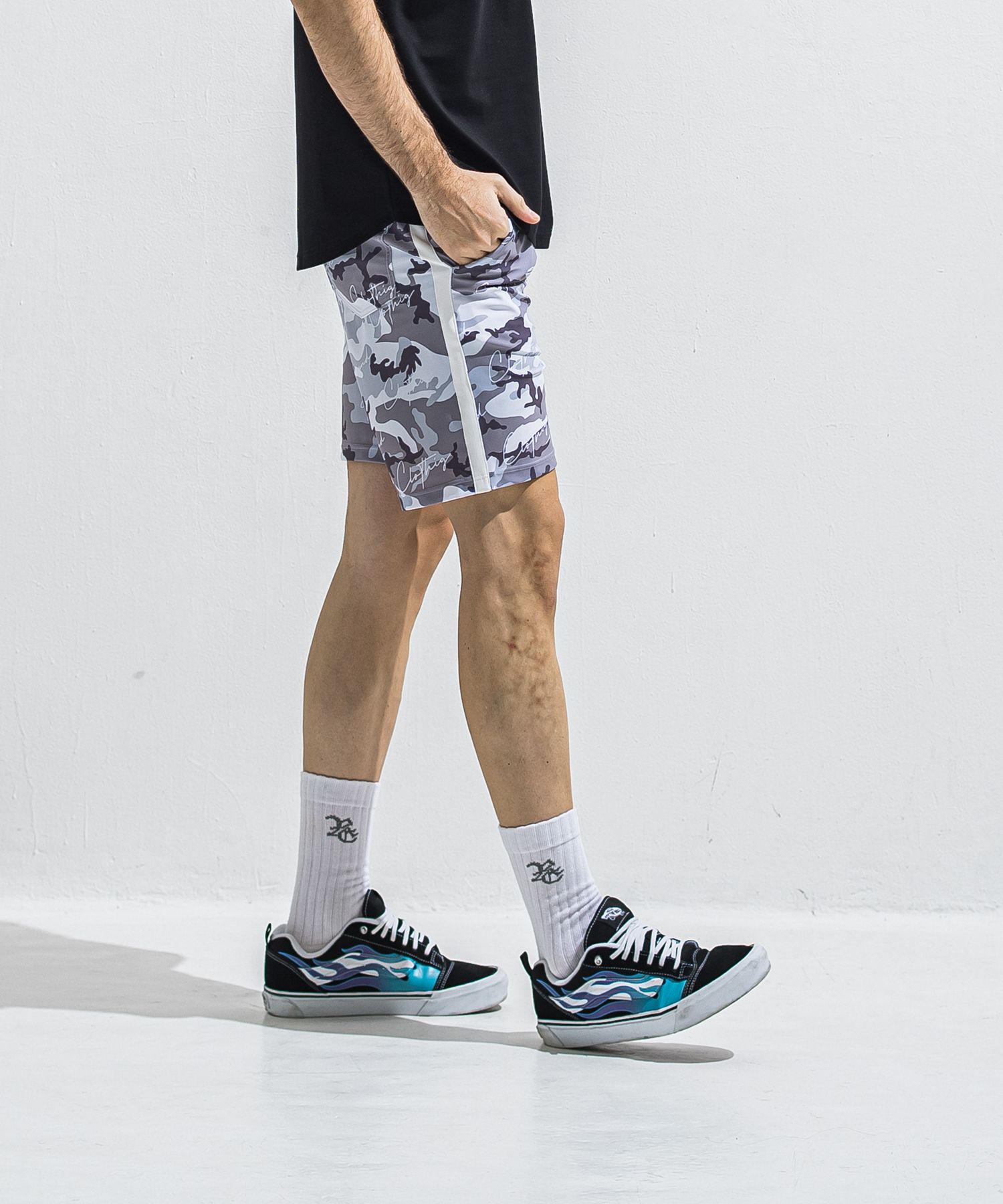 RUSH SHORTS / RC40-HP-002 / ラッシュガードショーツ / カモフラブラック (5月下旬入荷予定)