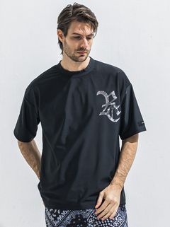 RC RUSH OVER T / RC40-T-009 / RCロゴラッシュガードビッグTシャツ / ブラック×ブラック (6月上旬入荷予定)