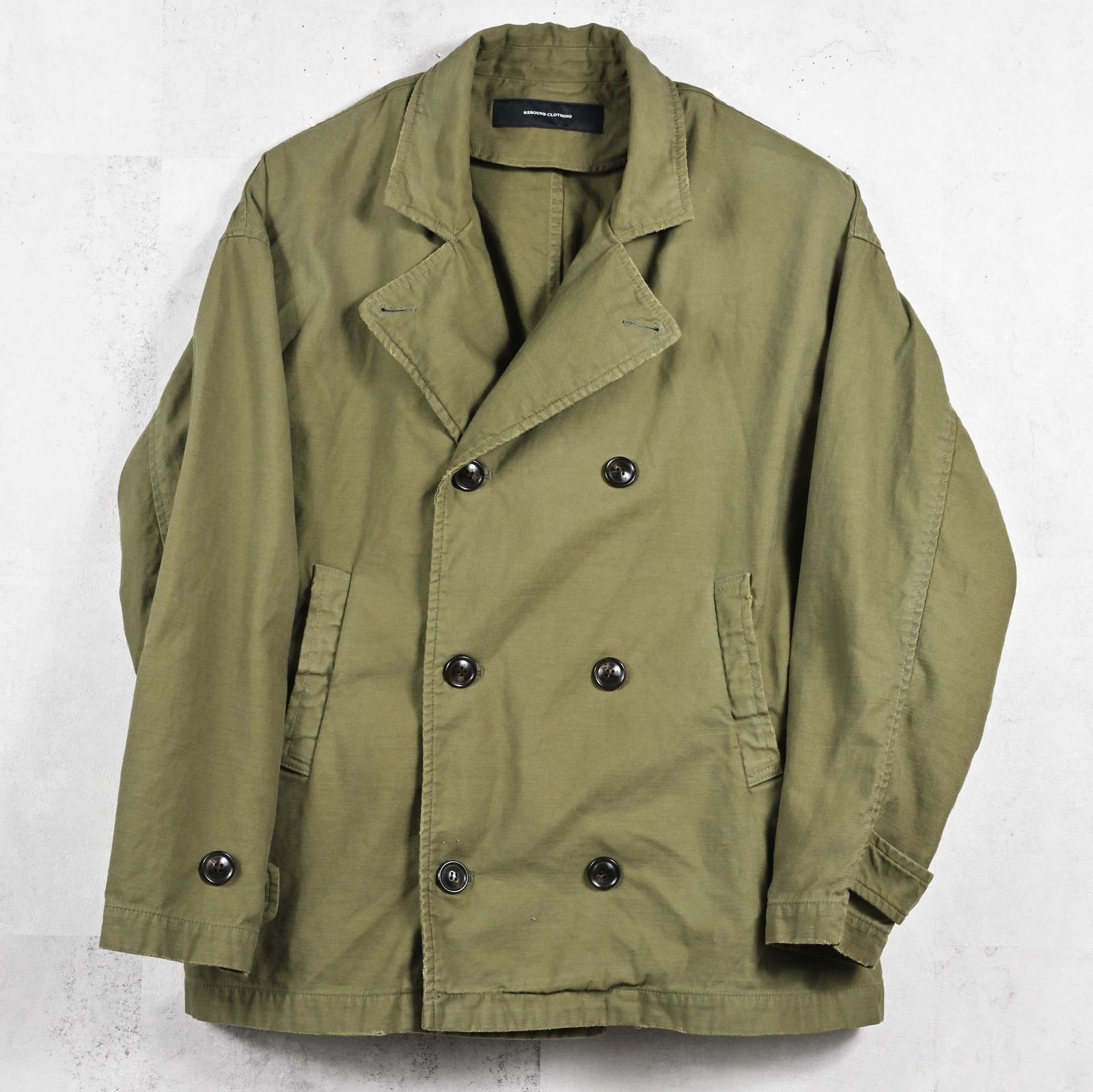 MV OVER PCOAT / RC39-JK-006 / ミリタリーピーコートジャケット / カーキ (2月上旬入荷予定)