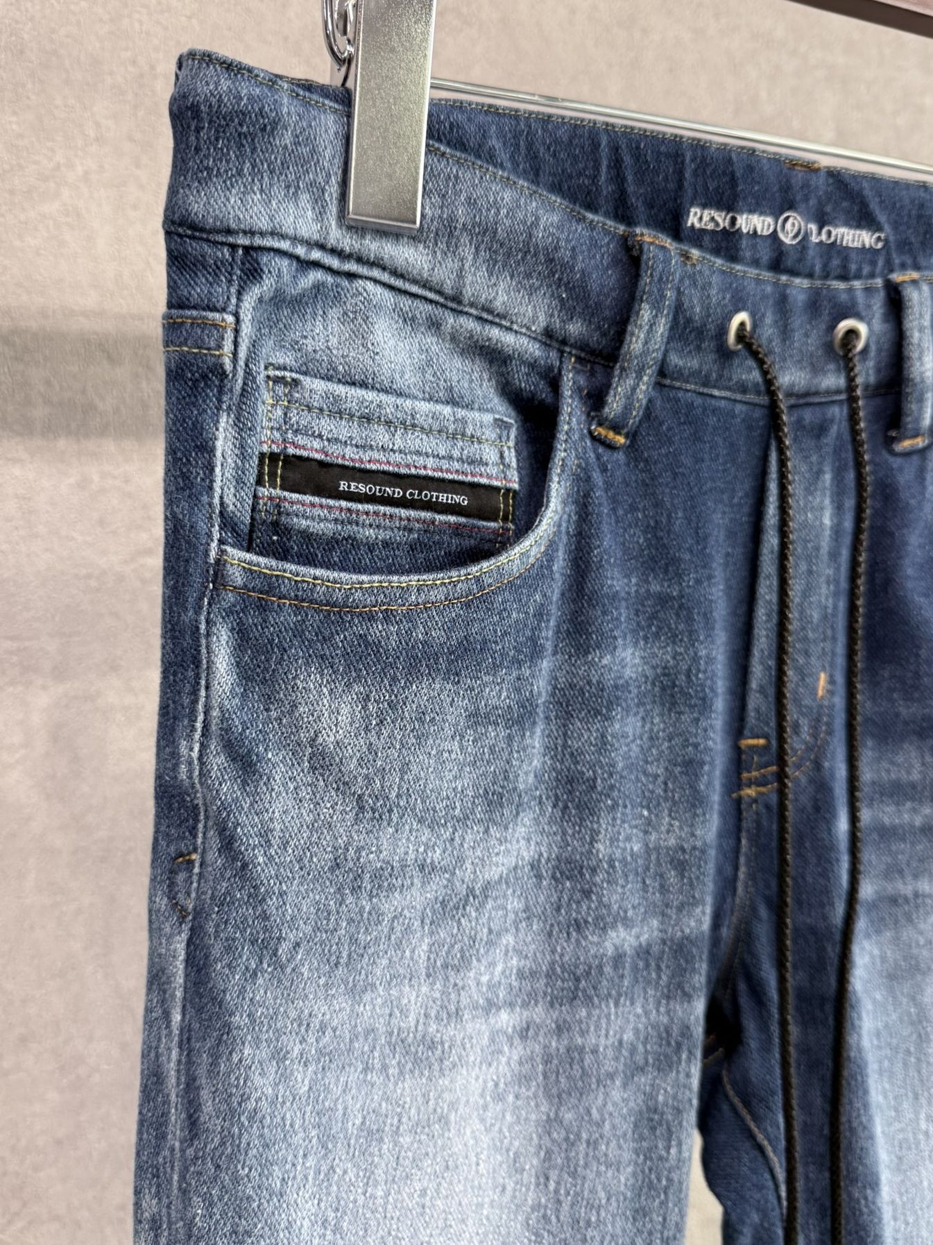 MICK DENIM JERSEY / RC37-ST-020 / デニムジャージテーパードパンツ / ダークインディゴ