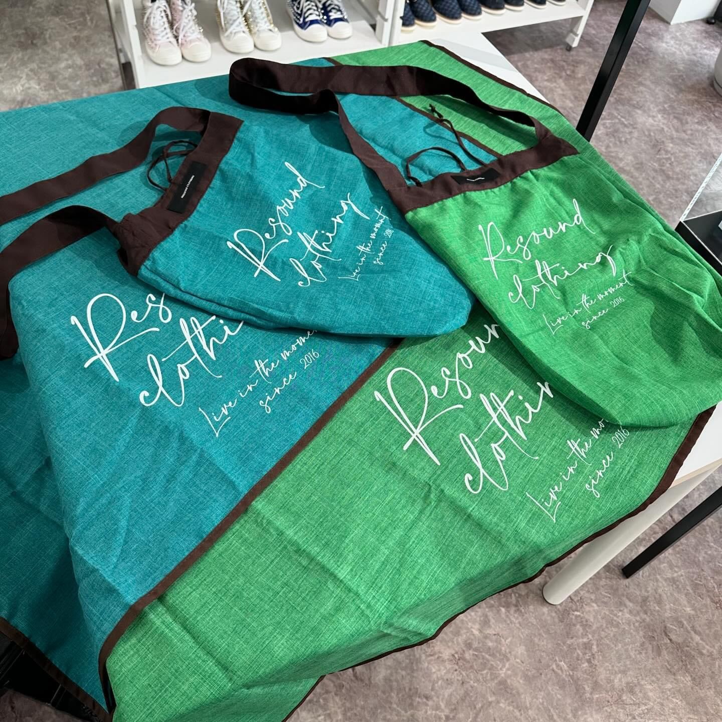 「Lagu×RESOUND」 BLANKET & ECOBAG / RL-BLBAG-1 / ブランケット&ショルダーエコバッグ / ターコイズ