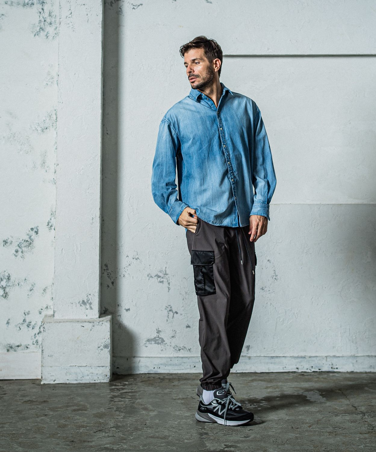 DENIM JACK SHIRTS / RC35-SH-001D / オーバーデニムシャツ / インディゴユーズド