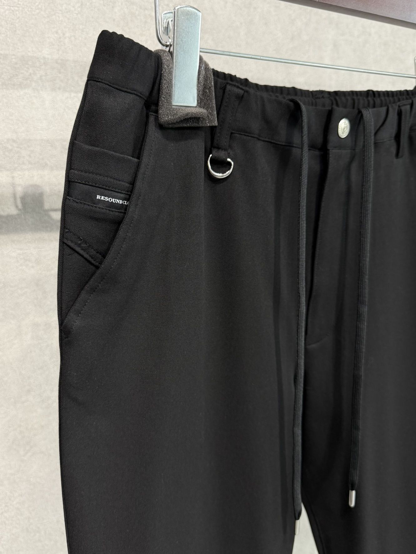 PAT WIDE EASY PANTS / RC38-ST-036BN / ワイドテーパードパンツ / ブラック (1月上旬入荷予定)