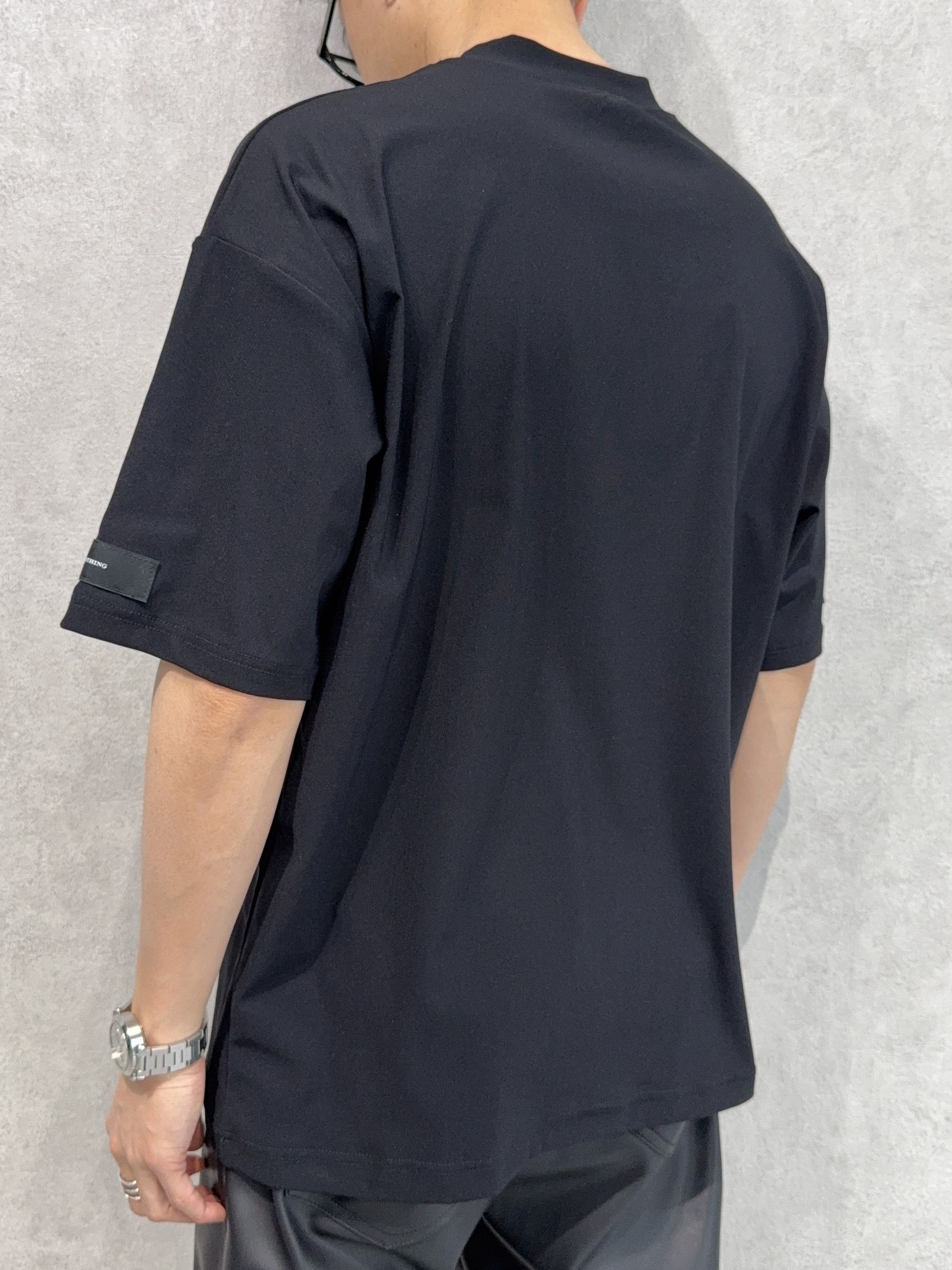 SIDE RC OVER TEE / RC39-T-004 / サイドロゴナイロンビッグTシャツ / ブラック