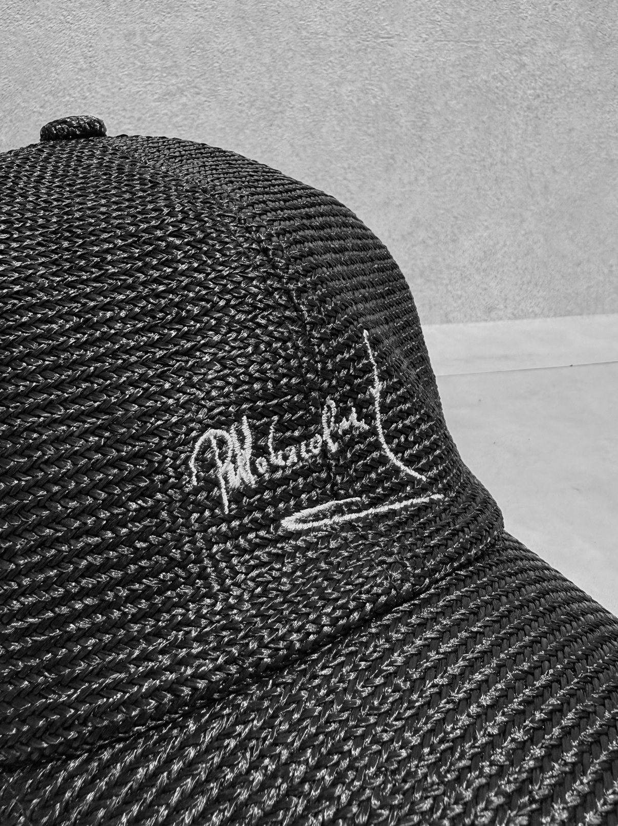 SIGN STRAW MESH CAP / DP1-CAP-001 / ストローメッシュローキャップ / ブラック