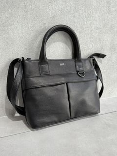 オイルドカウレザー ミニハンドショルダーバッグ / DCD-01507B / ブラック×ブラック