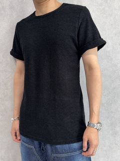 PILE ROLL UP TEE / RC40-T-001 / パイルロールアップTシャツ / ブラック