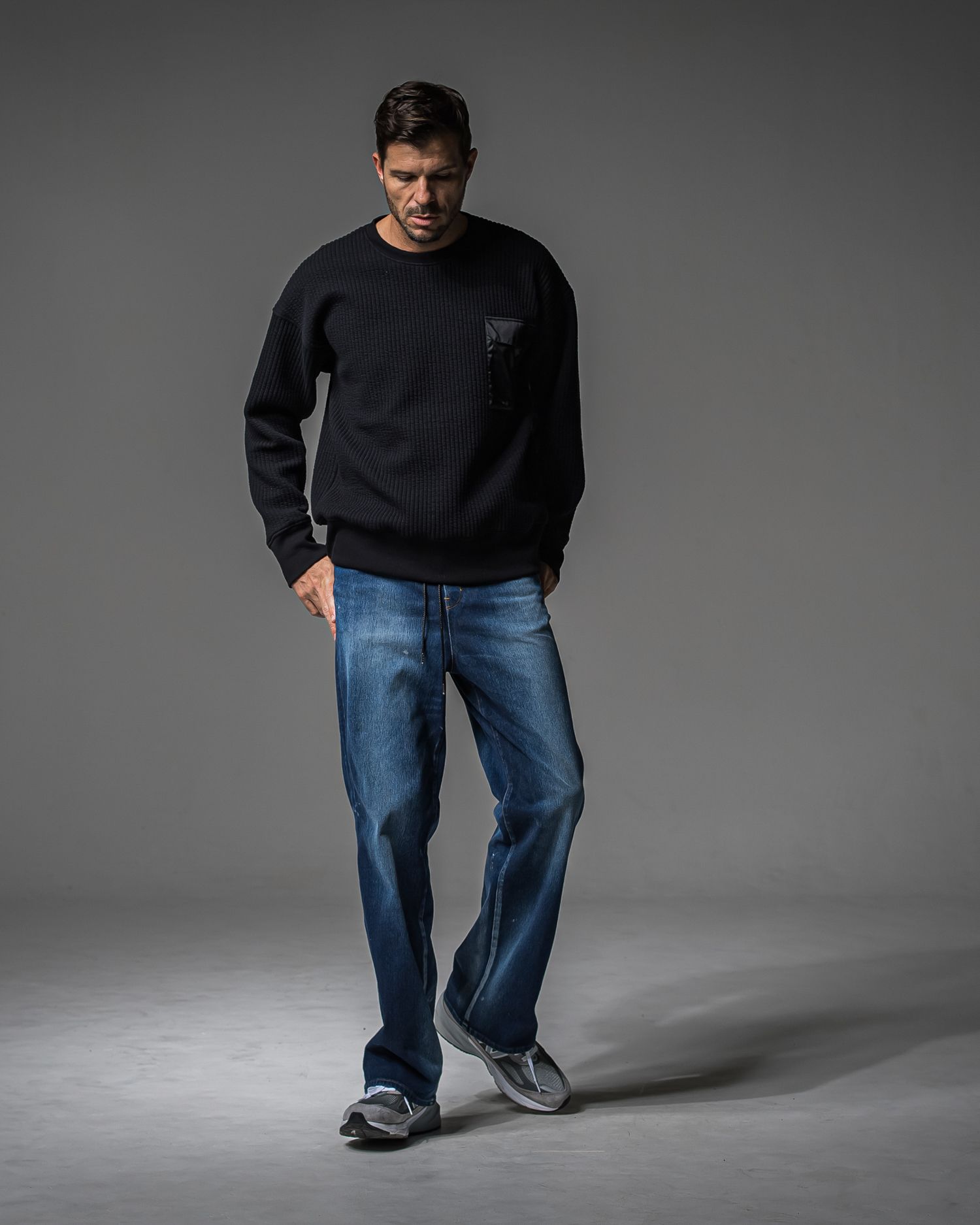 KING DENIM JERSEY / RC37-ST-005 / デニムジャージ バギーワイドパンツ / ダークインディゴ