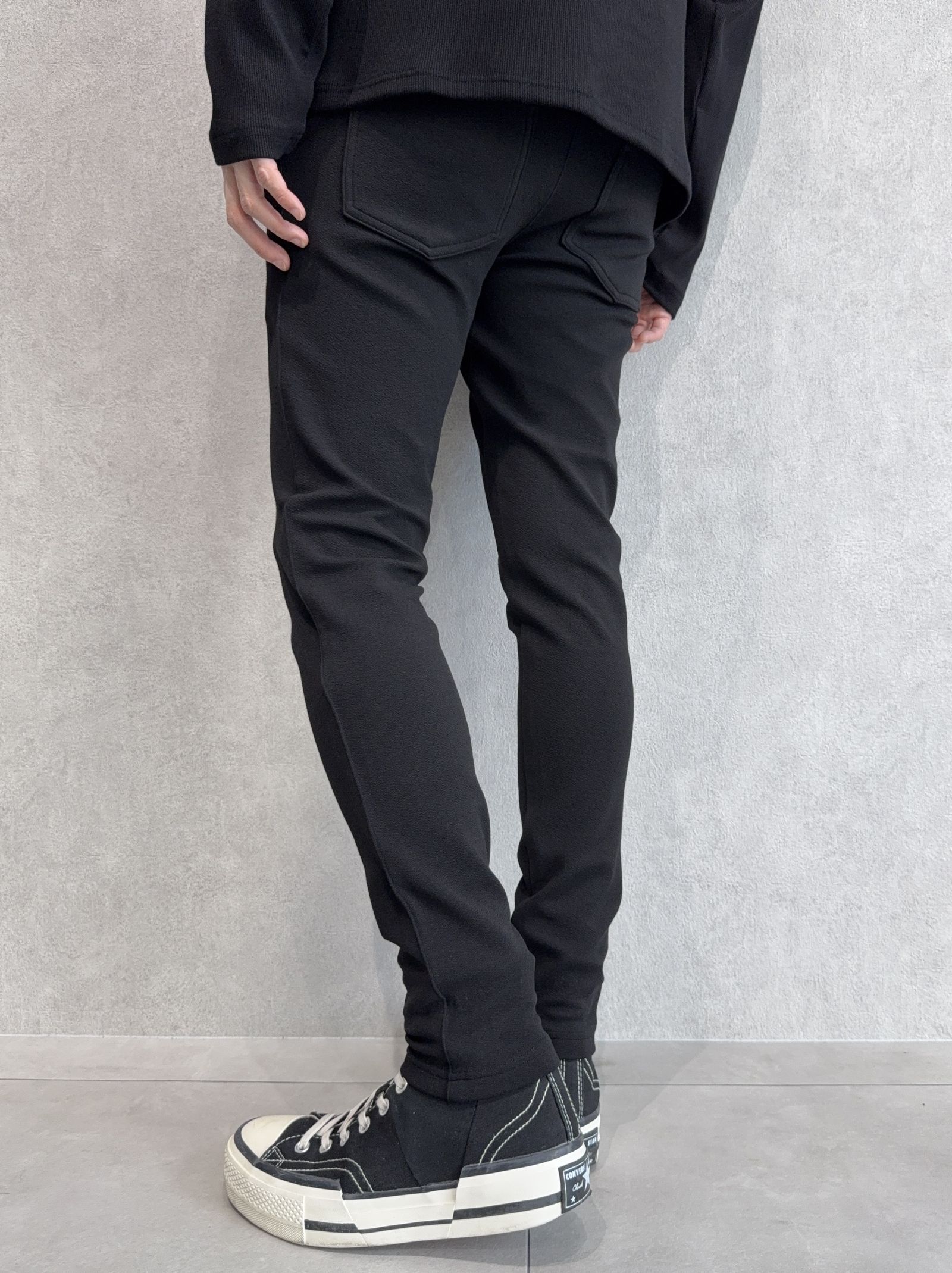CHRIS EASY BLISTER TUCK PANTS / RC41-ST-016T / イージータックパンツ / ブリスターブラック