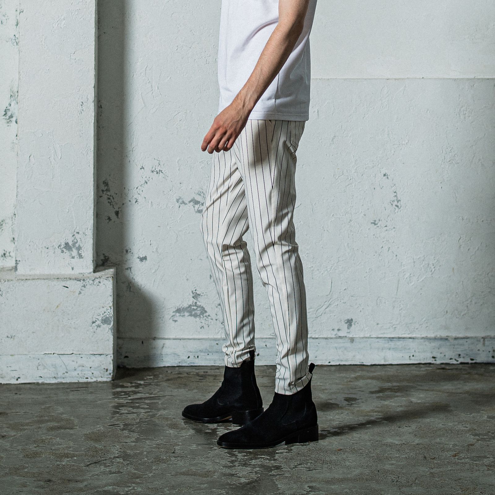 CHRIS EASY PANTS / RC35-ST-016 / イージーパンツ / ホワイトストライプ