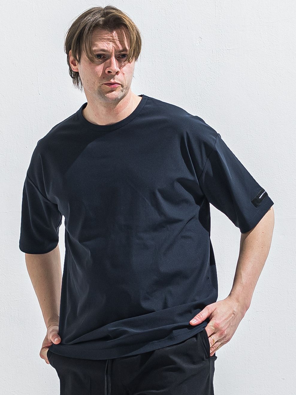 NYLON OVER T / RC40-T-003 / ナイロンビッグTシャツ / ネイビー (5月中旬入荷予定)