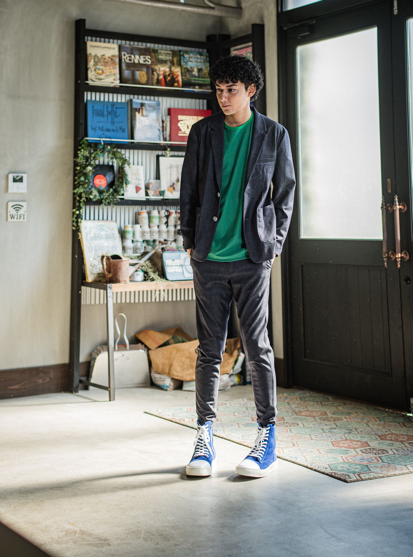 PAT TIGHT EASY PANTS / RC31-ST-037 / ベルト付きイージーパンツ / デニム