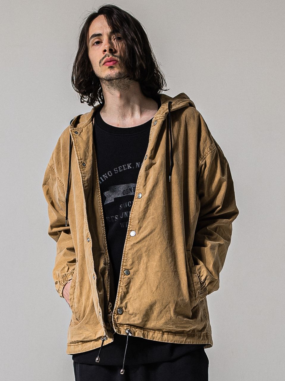 COACH HOODIE / RC39-JK-005 / コーチパーカー / ブラウン (3月中旬入荷予定)