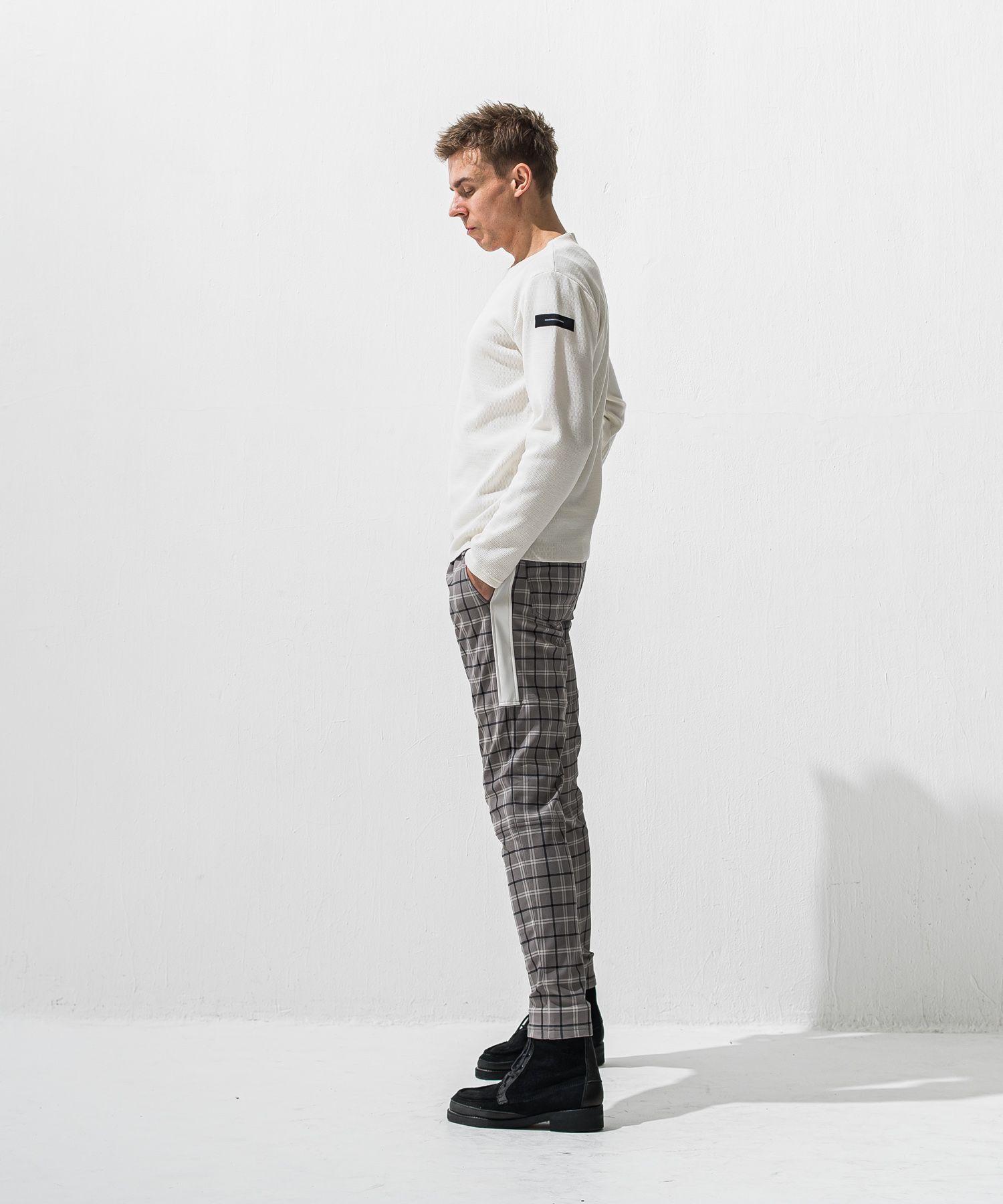 VELOURS FLEECE NEO THERMAL / RC42-C-001 / 裏起毛サーマルロングスリーブTシャツ / ホワイト (10月下旬入荷予定)